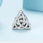 Ezüst charm, kelta csomó