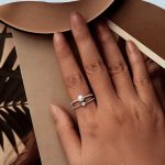 Ezüst gyűrű gyönggyel, 6-os méret