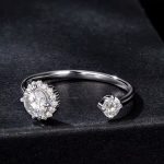 Ezüst gyűrű, nyitott