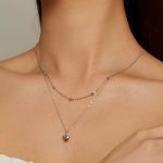 Ezüst nyaklánc szív medállal, ezüst