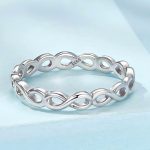 Ezüst gyűrű a végtelen jelével, 7-es méret