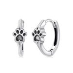 Ezüst fülbevaló, mancs