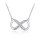 Silberne Halskette mit Unendlichkeitszeichen-Anhänger