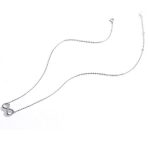 Silberne Halskette mit Unendlichkeitszeichen-Anhänger