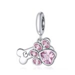 Silberanhänger, Hundepfote