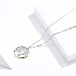 Silberne Halskette mit Lebensbaum