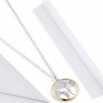 Silberne Halskette mit Lebensbaum-Anhänger