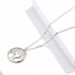 Silberne Halskette mit Lebensbaum-Anhänger