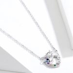 Silberne Halskette mit Einhorn-Anhänger