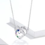 Silberne Halskette mit Einhorn-Anhänger