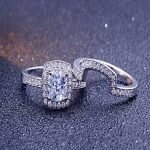 Silberring, zweiteilig, Größe 6