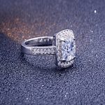 Silberring, zweiteilig, Größe 8