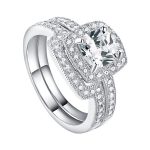 Silberring, zweiteilig, Größe 9