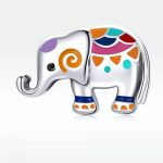 Silberanhänger, Elefant