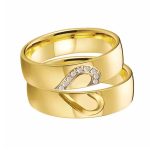 Női karikagyűrű nemesacélból, aranyozott, 9-es méret