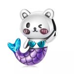 Silberanhänger, Meerjungfrau-Teddybär