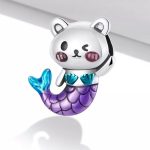 Silberanhänger, Meerjungfrau-Teddybär