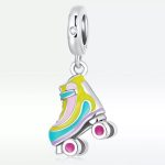 Silberanhänger, Rollschuhe