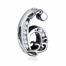 Ezüst charm, 6-os szám