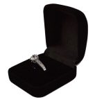 Schmuckkästchen mit Seidenfutter, schwarz