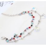  Perlenarmband, Crystal AB, verziert mit Swarovski-Kristallen