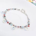  Perlenarmband, Crystal AB, verziert mit Swarovski-Kristallen