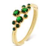  Rundes Steinarmband, verziert mit Swarovski-Kristallen