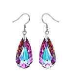  Ohrhänger mit Tropfensteinen, verziert mit Swarovski-Kristallen