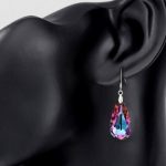  Ohrhänger mit Tropfensteinen, verziert mit Swarovski-Kristallen