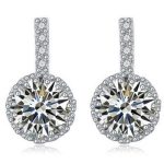  Runde Ohrringe, Kristall