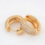 Modische Creolen, Champagnergold