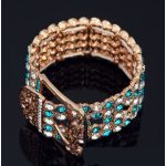  Armband im Gürtelstil, verziert mit Swarovski-Kristallen