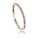  Rundes Armband, Gold-Mehrfarbig