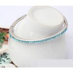  Runder Armreif, Aquamarin