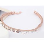  Würfelstein-Armband, Kristall, verziert mit Swarovski-Kristallen