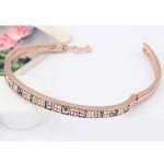  Würfelsteinarmband, Black Diamond, verziert mit Swarovski-Kristallen