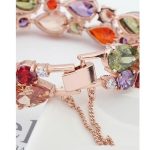  Steinarmband in Form eines Wassertropfens, mehrfarbig