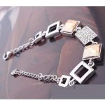  Armband mit quadratischem Muster, Crystal GSHA, verziert mit Swarovski-Kristallen