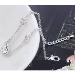  Armband mit Herzanhänger, Kristall, verziert mit Swarovski-Kristallen