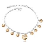  Herz- und Kreis-Rissstopper, Kristall GSHA, verziert mit Swarovski-Kristall