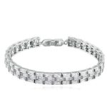  Rechteckiges Steinarmband, Kristall