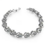  Marienkäfer-Armband, Rhodium