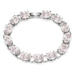  Armband mit Zirkoniasteinen, Rhodium