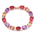 Armband mit Zirkonia-Steinen, funkelndes Gold