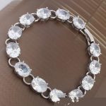  Armband mit Zirkoniasteinen, Rhodium