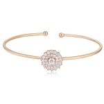 Sonnenblumenarmband, funkelndes Gold
