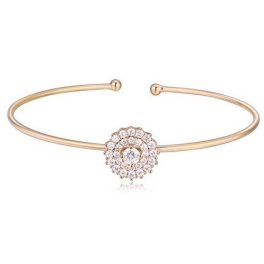  Sonnenblumenarmband, funkelndes Gold
