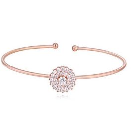  Sonnenblumenarmband, Roségold, Roségold