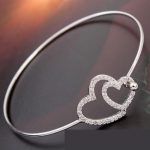  Doppelherz-Armband, Kristall