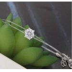  Antiallergenes transparentes Armband, Kristall, verziert mit Swarovski-Kristallen